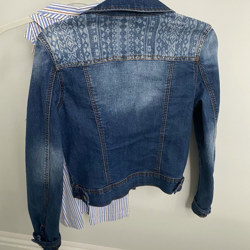 LF Aztec Print Denim Jacket - Picture 2 of 2